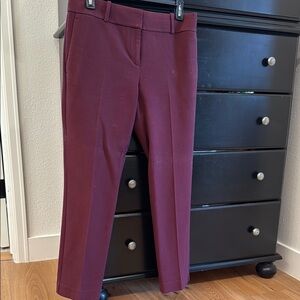 Ann Taylor Burgundy Ankle Pants- Devin fit